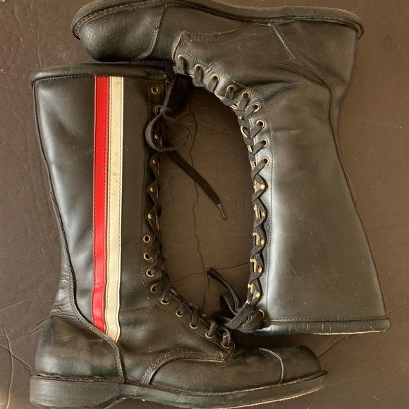hypalon Other - Vintage leather motorcycle boots hypalon size 40